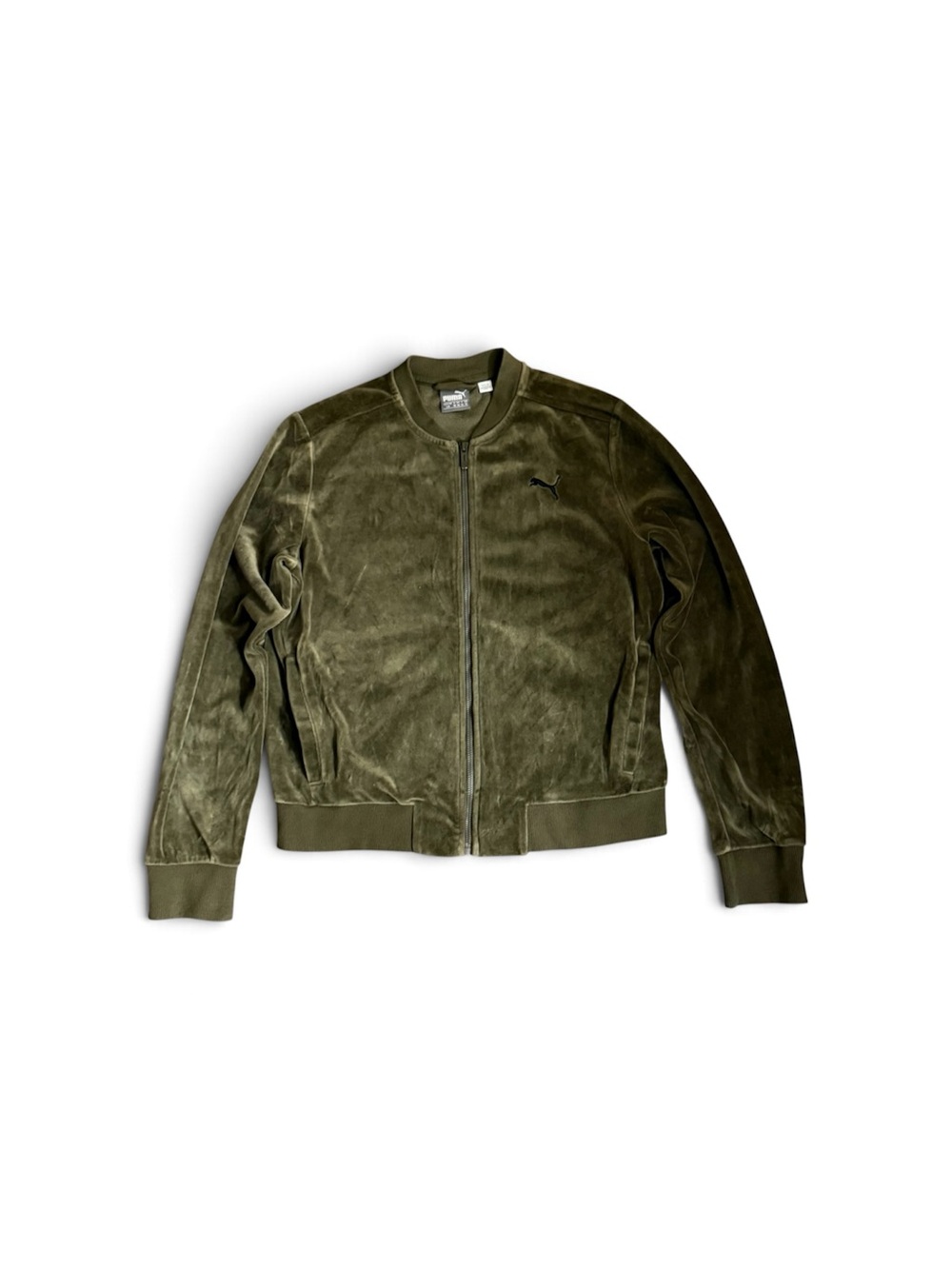 Puma Green Full-Zip Fleece Jacket